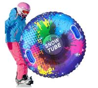 Tubos de nieve inflables de invierno, tubo de nieve de alto rendimiento | PVC resistente al frío con asas reforzadas, tubo de trineo duradero construido para colinas cubiertas de nieve - excursiones