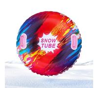 Tubos de nieve para adultos, 85 cm, resistente al frío, trineo hinchable de tubo con asas, para deportes de invierno al aire libre, actividades familiares divertidas en descenso