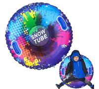 Tubos De Nieve Para Adultos, Tubos De Nieve De Alto Rendimiento Tubo De Trineo Resistente Al Frío, Tubo De Nieve Inflable Para Trineo - Trineo De Nieve De PVC Con Mangos, Robusto Juguete De Nieve Para