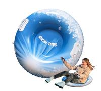 Tubos de nieve para trineo, tubo de nieve inflable para niños, juguete deportivo de esquí de 31.5 pulgadas, resistente con asas dobles para parque, parque infantil, jardín y patio trasero