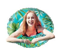 Tubos De Piscina: Diseño De Válvula De Aire De PVC Grueso, Textura De Superficie Lisa, Construcción Resistente A Fugas, Anillo Flotante De Inflado Rápido Para Diversión De Verano, Relajante Salón Acuá