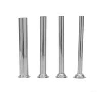 Tubos de relleno de salchichas, 4 tubos de relleno de 185 a 190 mm, tubos de relleno de salchichas, embudos, boquillas, piezas de repuesto para cocina (3,8 cm)