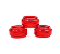 Tubos de repuesto 3 en 1 y anillos de silicona Vape Band y punta de goteo 810 Rainbow para TFV12 Prince (vidrio rojo-paquete de 3)