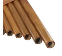Tubos de sartén G Major hechos a mano, 15 tubos, natural, juego completo con bolsa y herramientas de limpieza (mano derecha)