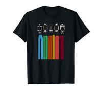 Tubos de vacío analógicos Amps Válvula de audio Diseño estético retro Camiseta