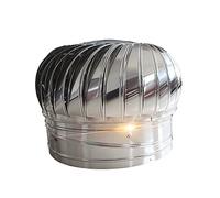 Tubos de ventilación para techos, Tapas de Chimenea, sombrerete de Chimenea Giratorio, turbina de Ventilador de Acero Inoxidable 304, Resistente a la Intemperie, no permi