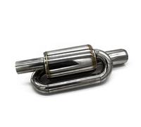Tubos Escape Automóviles Tubo De Escape De Acero Inoxidable De 63 Mm Silenciador De Tubo De Escape De Tambor En Forma De S YIJIAVSX