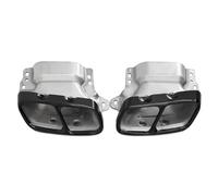 Tubos Escape Coche Para Mercedes Para Benz W176 W177 A45 CLA45 X156 GLA45 Silenciador Tubo Escape Cuadrado Acero Inoxidable(Black)