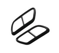 Tubos Escape Coche Para Volvo S60 2020 S90 V90 2016-2019 Silenciador Garganta Trasera Acero Inoxidable Negro Brillante Cubierta Embellecedora Tubo Escape