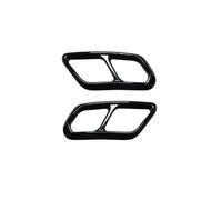 Tubos Escape Coche Para Volvo XC40 2018 2019 2020 2021 2022 2023 2024 Embellecedor Cubierta Tubo Garganta Trasera(Black)