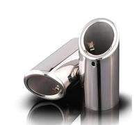 Tubos Escape Coche Punta Tubo Silenciador Escape Acero Inoxidable Para VOLVO S60 V40 V60 XC60 2011 2012 2013(Plata)