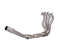 Tubos escape moto Para Kawasaki ZX6R ZX636 2009-2022 Modificación Escape Motocicleta Silenciador 51mm Contacto Delantero Adaptador Central Tubo Deslizante(A)