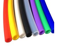 Tubos flexibles de caucho de silicona, Manguera de silicona for bomba de aire (2 mm x 4 mm, 1 metro), multicolor(Translucent)