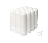 Tubos inhaladores nasales de aceite esencial en blanco, rellenables, de plástico, vacíos, inhaladores nasales blancos para aceite esencial y otros líquidos (24 unidades)