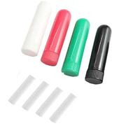 Tubos Inhaladores Nasales,Tubos de inhalador de Aceite Esencial,Tubo de Inhalador Nasal,Inhalador Nasal Inhalador para Aromaterapia 4 Piezas