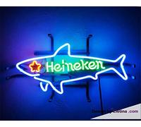 Tubos LED de neón real, luz de tiburón, pub, restaurante, boutique, decoración de pared, letreros hechos a mano, lámpara de neón para PVC, 14 x 17 pulgadas