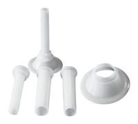 Tubos para embutidora manual de salchichas | Embudos para embutidoras de salchichas Tubos de embutidora para molinillo - Manual 3 uds tubos de embudo portátiles para relleno de salchichas