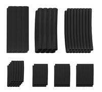 Tubos Termorretráctiles, Kit de 12 Tamaños, Negro, Relación de Contracción 2:1, para Aislamiento Eléctrico de Cables