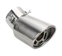 Tubos Universales Para Extremos Coche Embellecedor Escape Para Silenciador Tubo Cola Acero Inoxidable Doble Salida Curva Estilo Silbato Coche Escape Tubo Silenciador