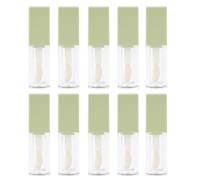 Tubos vacíos para pintalabios, para bálsamo labial, herramientas cosméticas, tubos vacíos para bálsamo labial, tubos de bálsamo labial para mujer, tubos vacíos para brillo de labios, Green