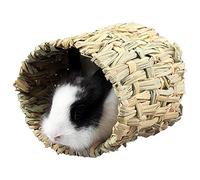 Tubos Y TúNeles Khaki Hamster Grass Tunnel Hecho a mano Rabbit Tunnel Toy Hedgehog Hideaway Small Pet Supplies Ejercicio Toy Toy Accesorios Tunel Para Gatos (Color : Khaki)