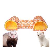 Tubos y túneles para animales pequeños, accesorios de jaula interactivos suaves para Navidad, juguetes de conejo, hámsteres, túneles, tubos, para erizos, animales pequeños, ardillas, mascotas