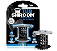 TubShroom - Recogedor de Pelo para desagüe de bañera, Cromo Negro, Protector y recogedor para desagües de baño, se Adapta a desagües de Ducha de bañera de 3,81 cm y 4,45 cm