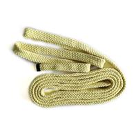 Tubular Aramid Cuerda Wick Manga de Kevlar Puro para Equipo de Malabarismo de Fuego Fuerte Absorción de Aceite Espada de Fuego Cubo de Fuego Personal tailandés (22 * 5mm, 1 Meter)
