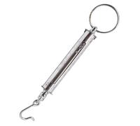 Tubular Force Gauge, Mechanical Spring Tension Bar Dynamometer, Dual Scale Labeled(kg, N), Hook, for Physics Experiments Teaching and DIY Tools(1000N)