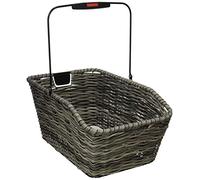 TUBUS KlickFix Hinterradkorb-2128051920 Cesta de Rueda Trasera, Unisex Adultos, Negro, 44x24x20cm