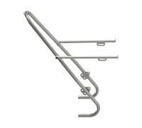500027 tubus Tara Lowrider Portaequipajes 28" Delant. Acero Inox. Plata