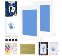 Tubuui Kit de huellas y manos de bebé sin tinta, almohadilla de tinta táctil limpia para huellas de bebé, kit de huellas de perro sin ensuciar, tinta de huella de bricolaje para regalos de recuerdo de