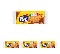 Tuc Crackers Integrales Crujientes, 267 g (Paquete de 4)