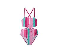 Tuc Girls - Tropical Puzzle, Traje De Baño Una Sola Pieza Niñas, Rosa (Pink), 3 Años