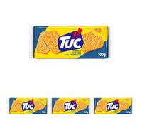 TUC Sabor Queso Galletas Saladas Crujientes, 100g, 100 gramo, 1 (Paquete de 4)