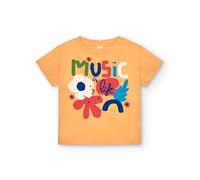 Tuc Tuc Camiseta Amarilla con Estampado Music is Life para niña de la colección Music Up (Talla 6 años)