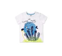 Tuc Tuc Camiseta Manga Corta de bebé niño en Blanco con Estampado