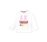 Tuc Tuc Camiseta Manga Larga de bebé niña en Blanco con Aplique