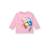 Tuc Tuc Camiseta niña en Rosa con Estampado de Ceras de Colores colección Big Brains (Talla 5 años)