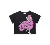 Tuc Tuc Camiseta Punto Manga Corta de niña en Negro y Estampado Animales