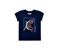 Tuc Tuc Camiseta Punto Manga Corta de niño en Azul Marino y Estampado Frontal