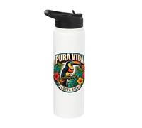 Tucán Aracar con Cuello Encaramado Costa Rica Stainless Steel Insulated Water Bottle