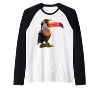 Tucán con Gafas de Sol Selva Sudamérica Tucán Gigante Camiseta Manga Raglan