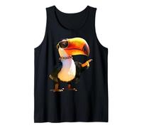Tucán con Gafas de Sol Selva Sudamérica Tucán Gigante Camiseta sin Mangas