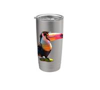 Tucán con Gafas de Sol Selva Sudamérica Tucán Gigante Vaso térmico de acero inoxidable de doble pared