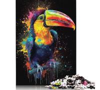 Tucan Painting Puzzles Imposible,desafío for Adults Entretenimiento Creativo 1500 Piezas Obra De Arte De Juego De para Adultos, Regalos A Partir De 14 Años 1500pcs (85x57cm)
