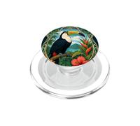 Tucán Tropical Art Nouveau Pájaro de la Selva PopSockets PopGrip para MagSafe
