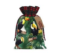 Tucanes - Bolsas de regalo de arpillera de retazos artísticos, bolsas de regalo de tela de primera calidad para vacaciones y celebraciones