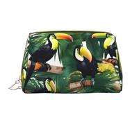 Tucanes - Estuche de piel con cremallera para lápices labiales y lápices labiales, White, Talla única