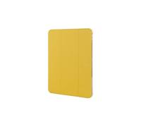 Tucano, Funda para iPad Air 10 y 9" (4ª/5ª Gen), iPad Air 11" M2 (2024) y M3 (2025), Funda Satin con Soporte y Porta Apple Pencil, Funda Protectora Anti-Golpes en TPU y Policarbonato, Amarillo Oscuro